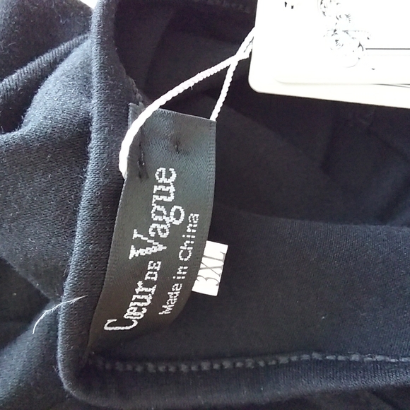 (3X) NWT Coeur De Vague Classic Fashion Designed in France Sequin Detail Tank - Picture 4 of 9